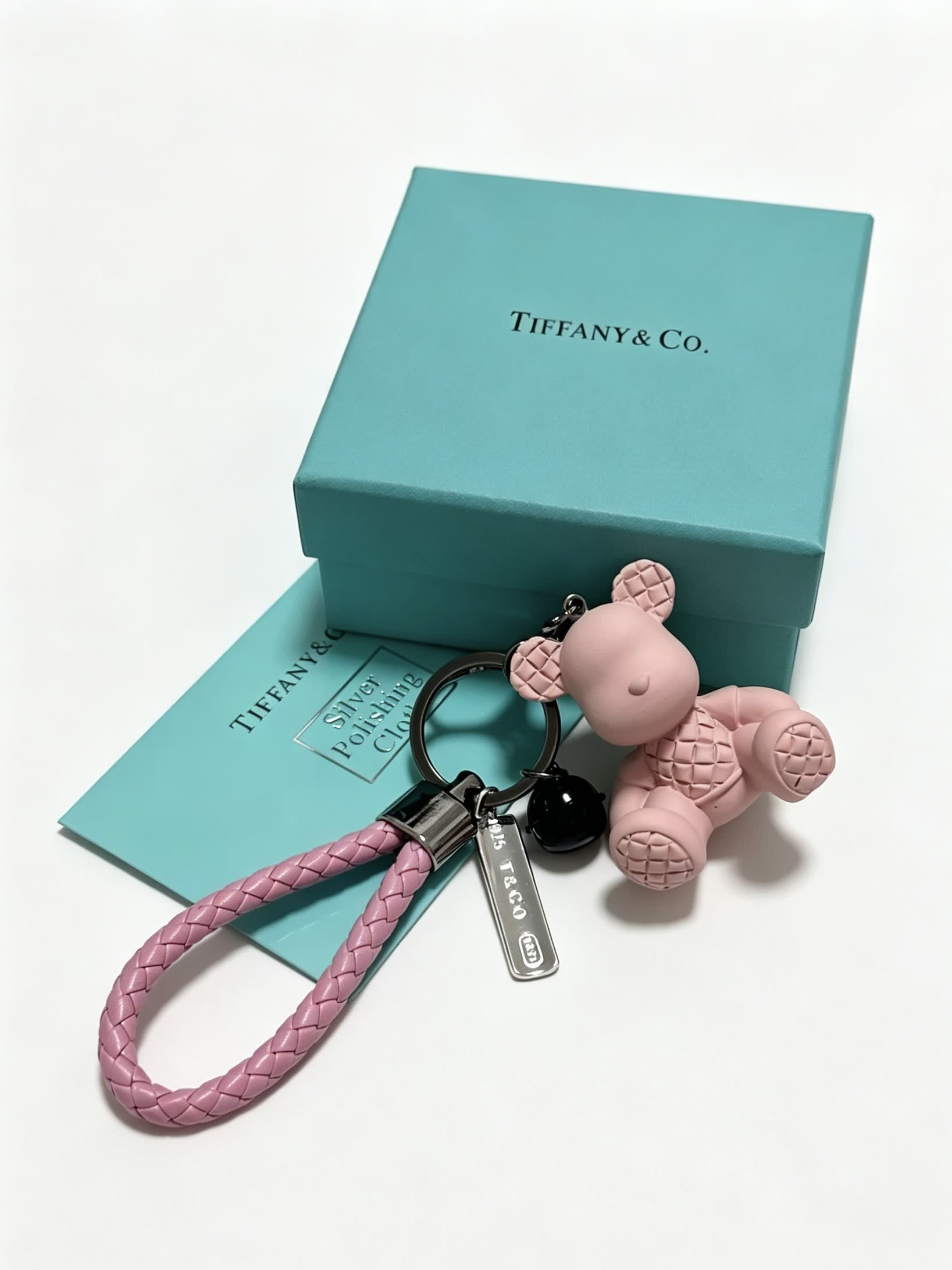 Tiffany & Co. Pink Bear Keychain